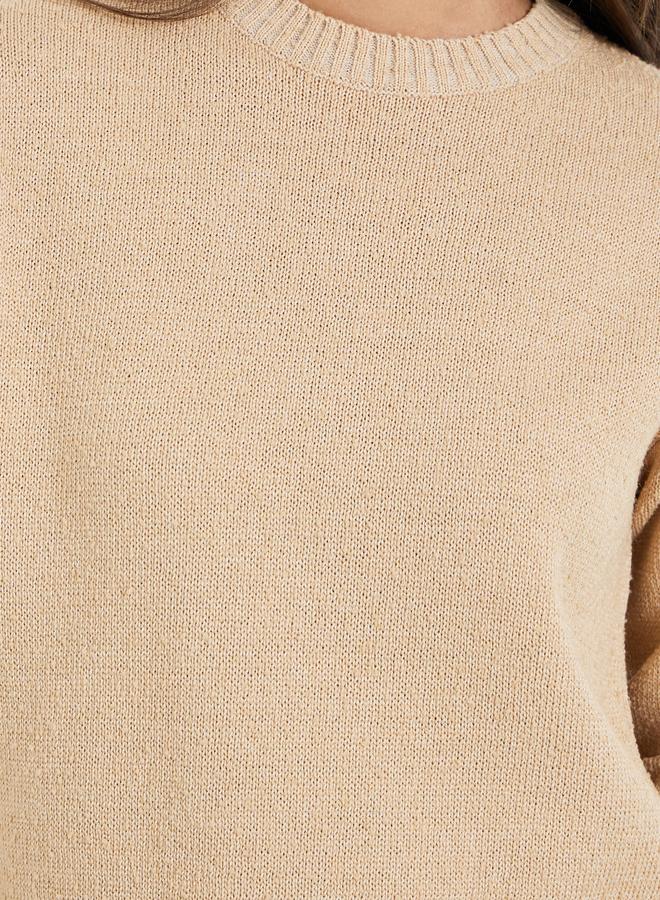 ستايلي سويتر بتفاصيل محبوكة وقصة عادية - Image 2